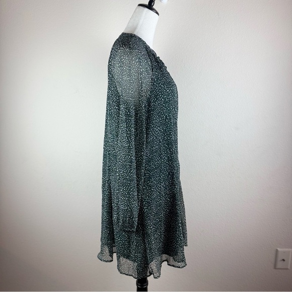 Joie Women’s Sheer Long Sleeve Dot Print Dress Size M‎ - Picture 5 of 11